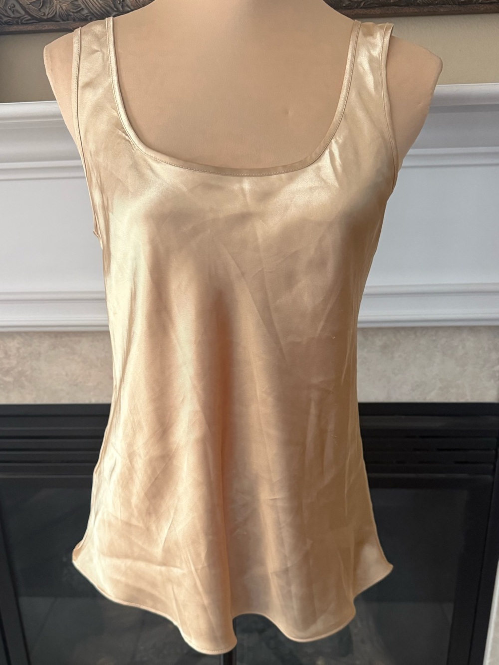 Satin Touch Tank/Camisole Yellow/Gold Ladies Medium Secret Treasures Brand